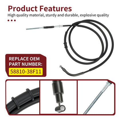 Rear Park Hand Brake Cable for Suzuki Eiger 400 (2003–2007)
