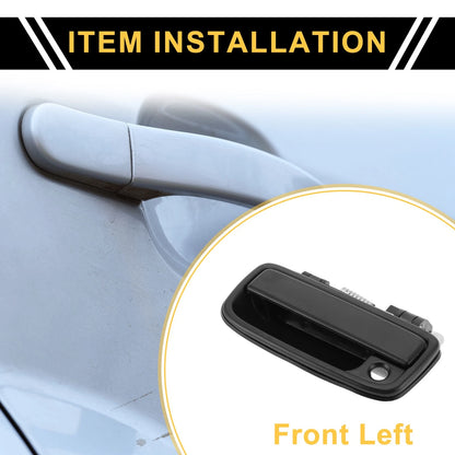 Front Left Exterior Door Handle for Toyota Tacoma (1995–2004) No. 6922035020 Black