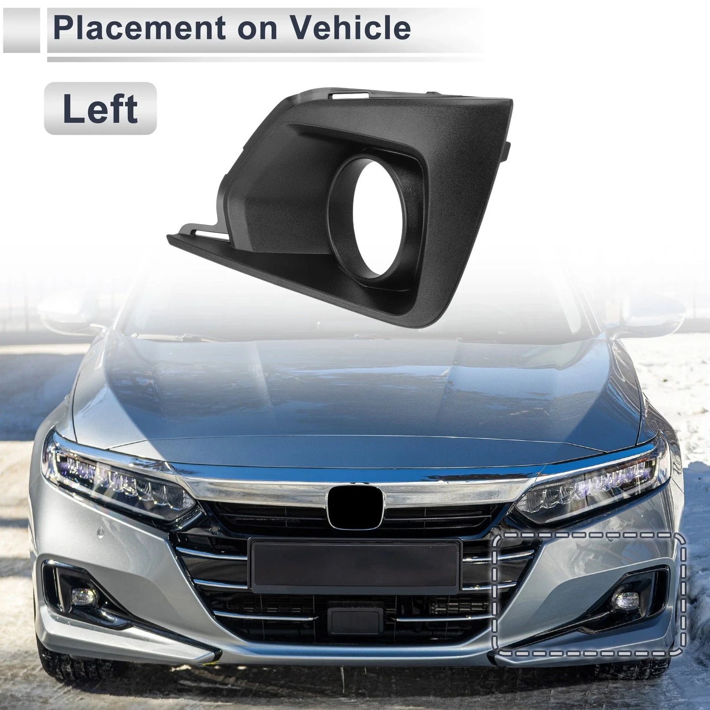 Front Left Fog Light Grill for Chevrolet Traverse (2018-2019)