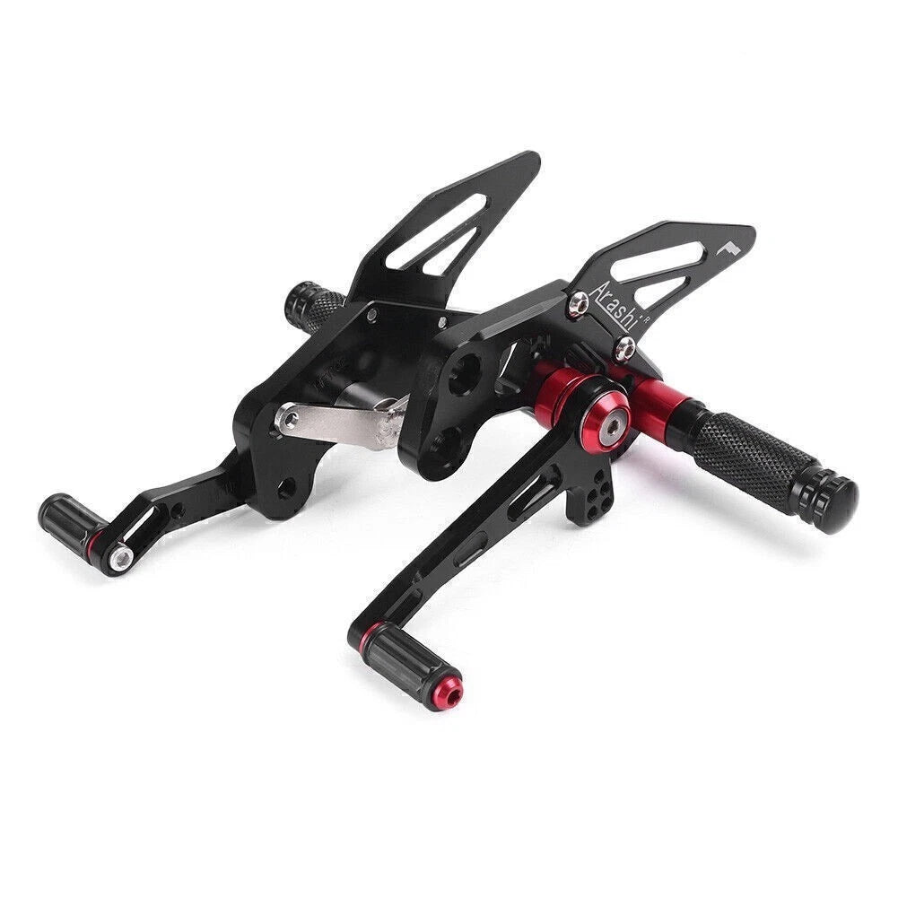 Rearset Foot Pegs for Kawasaki Z125 (2016–2018) - Black CNC Machined