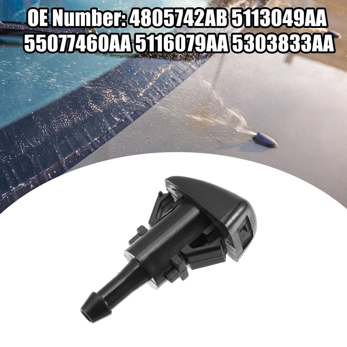 8 x Windshield Washer Nozzles for Dodge Caliber (2007-2012)