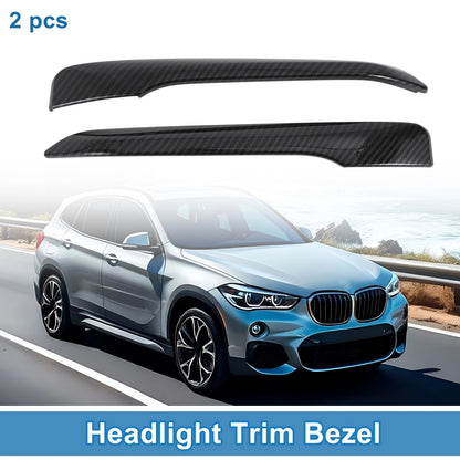 2Pcs Headlight Trim Bezel for BMW X1 F48 (2016–2019)