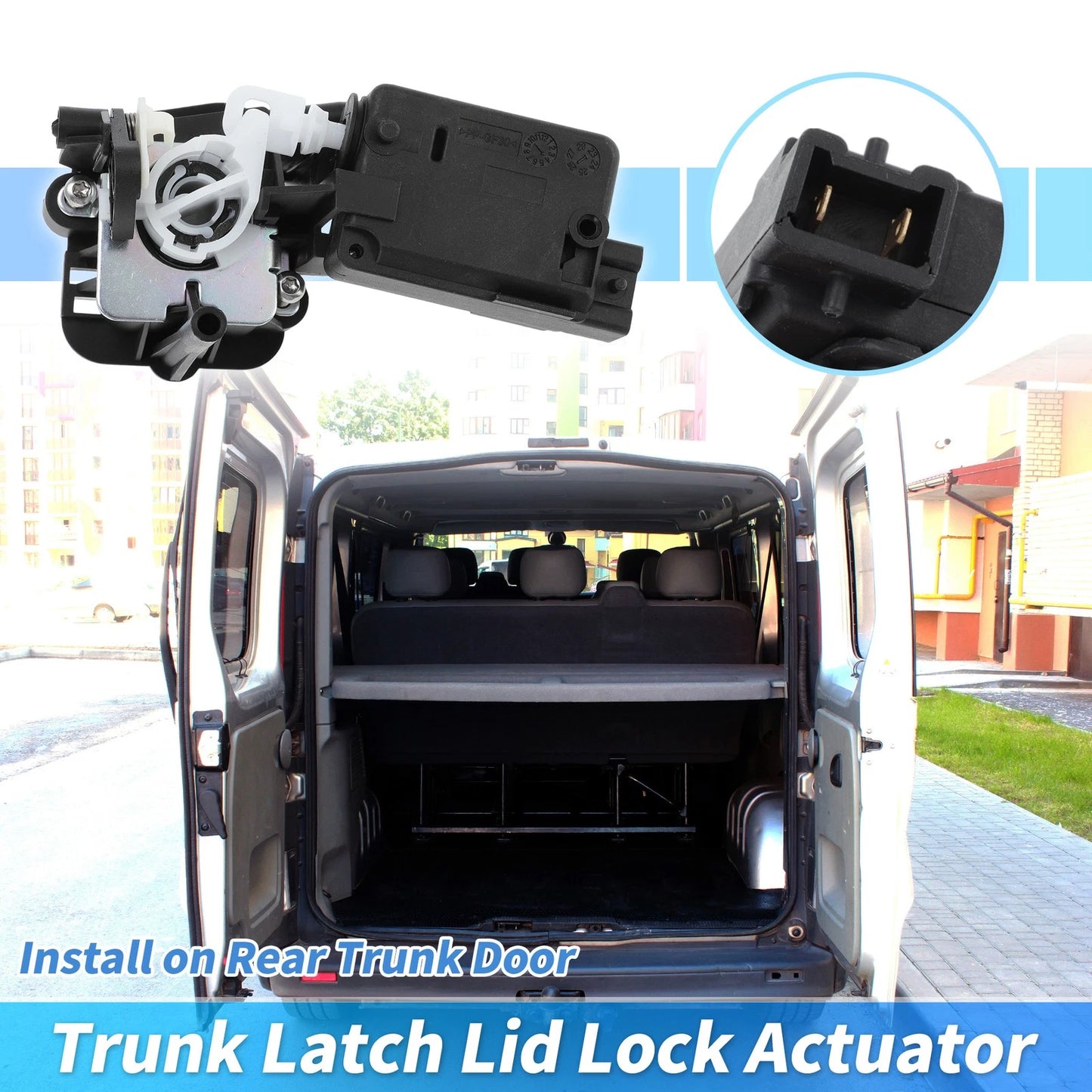 Tailgate Lock Actuator No.8200102185 for Vauxhall Vivaro A B, Renault Trafic