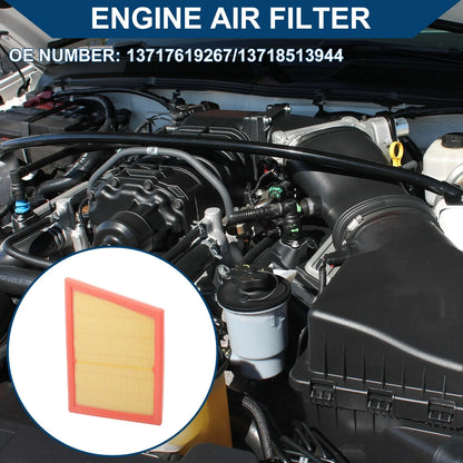 1 Pcs Engine Air Filter for BMW 228i Gran Coupe Base 2.0L L4 - Gas (2021-2024)