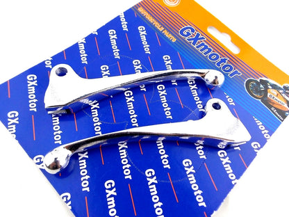 Set of 2 Silver Front & Rear Brake Levers for PY50 (All Years)