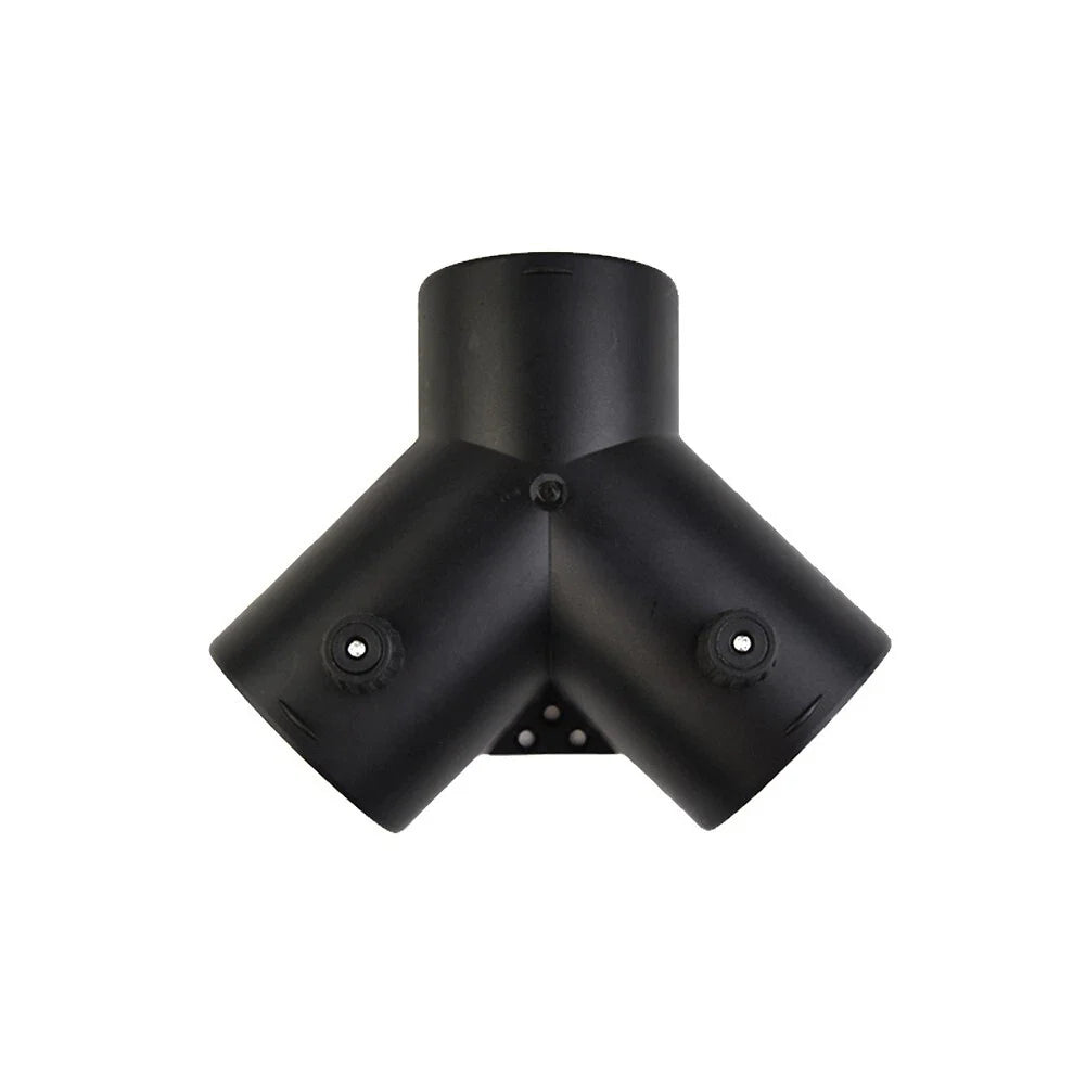 75mm Y Branch Duct Splitter Outlet Connector with Regulator Valve for Heater