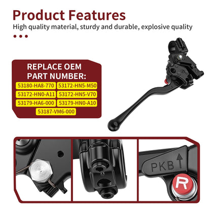 Left Hand Rear Brake Lever Assembly for Honda Rancher 420 (2007–2014)