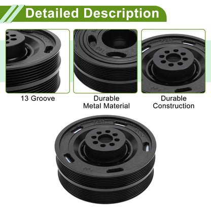 Engine Harmonic Balancer Crankshaft Pulley for Audi A7 (2012–2018) No. 06E105251E/06E105251F