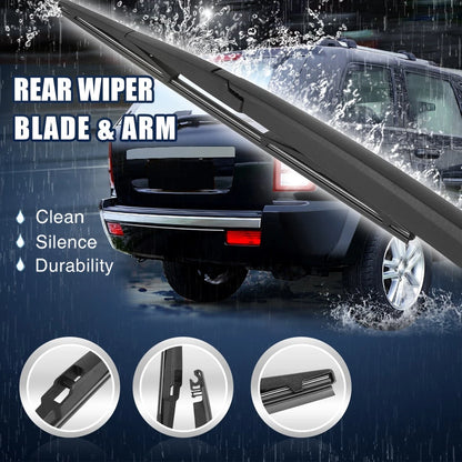 Set of 2 Rear Windshield Wiper Blade Arms for Lexus RX400h (2003–2008) 14 Inch