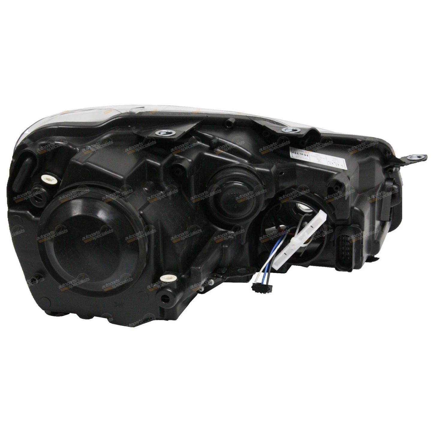 LH Black Headlight for VW Golf Mk6 (2008–2012)