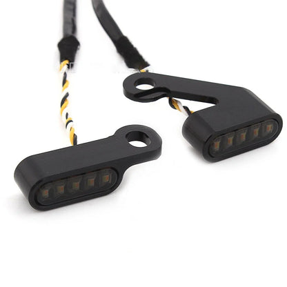 CNC Cut LED Mini Turn Signal Lights for Harley Dyna