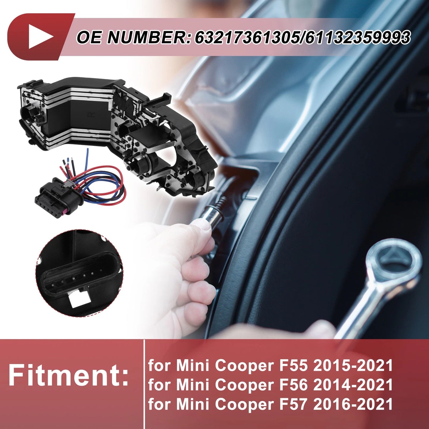 Tail Light Socket Wiring for Mini Cooper F55 (2015–2021) No. 63217361305