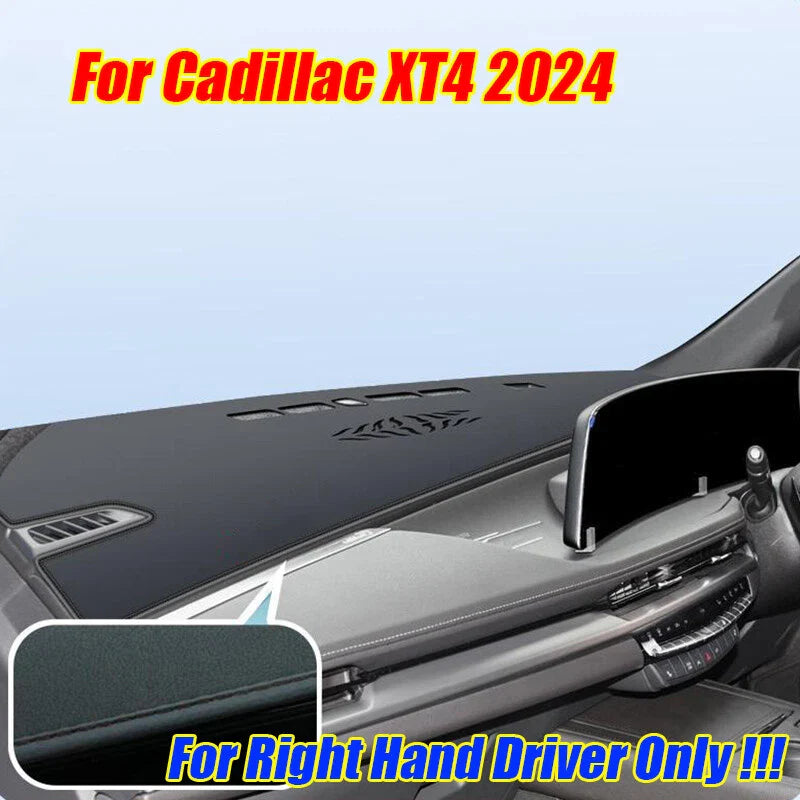 RHD Leather Dashboard Cover Dash Protector Pad Mat for Cadillac XT4 (2019–2024)