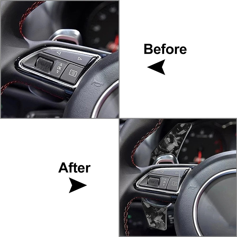 RHD Carbon Fiber Look Gear Shift Panel Side Cover Trim for Audi A3 8V (2014–2019)