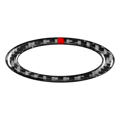 Steering Wheel Center Ring Cover Trim for Ford Mondeo (2013–2019) Black Red Line