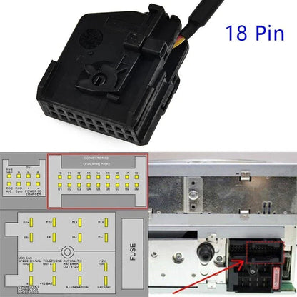 Wireless Stereo Adapter for MB Comand 2.0 APS 220 W211/W208/W168/W203 (1997–2009)
