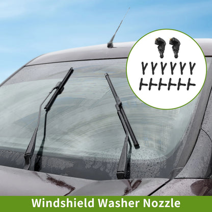 Windshield Washer Nozzle w/ Hose Connector for Ford (No. 3W7Z17603AA)