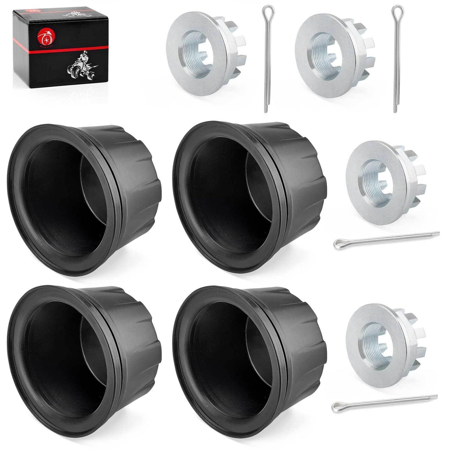 Set of 4 Wheel Center Caps for Honda Rancher 420 TRX420 (2007–2023)