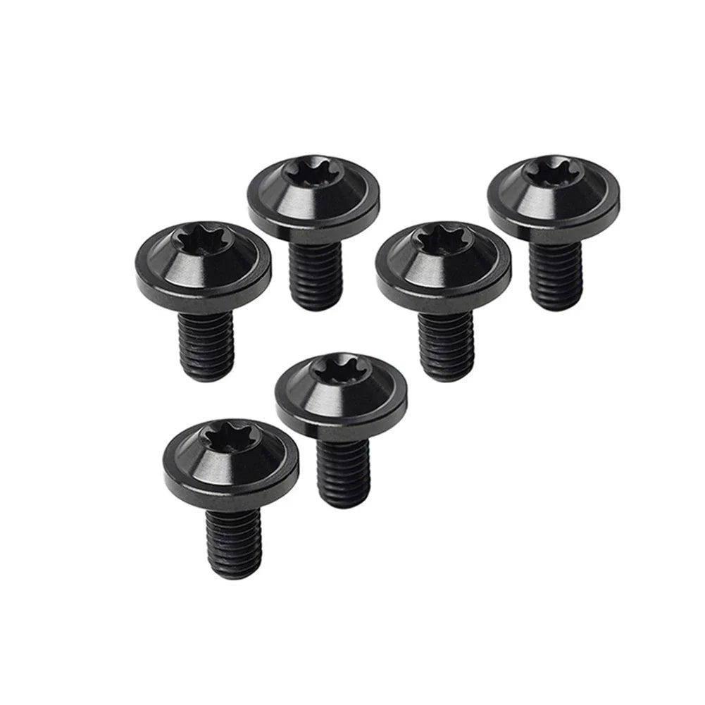 6 x M6x25mm Titanium Alloy Torx Head Bolts for Bike Motor