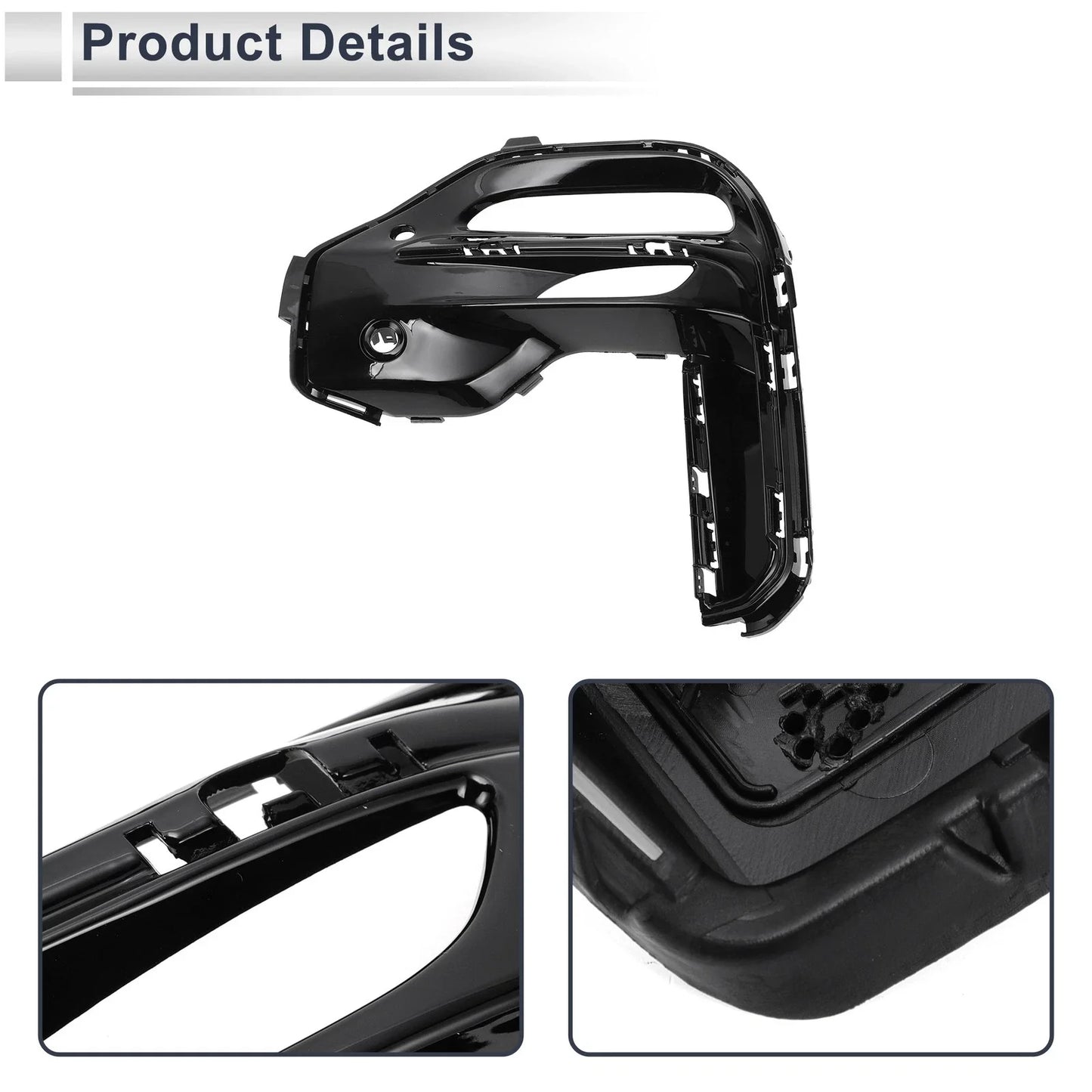 1 x Front Left Fog Light Grill for BMW X5 (2019-2022) Black