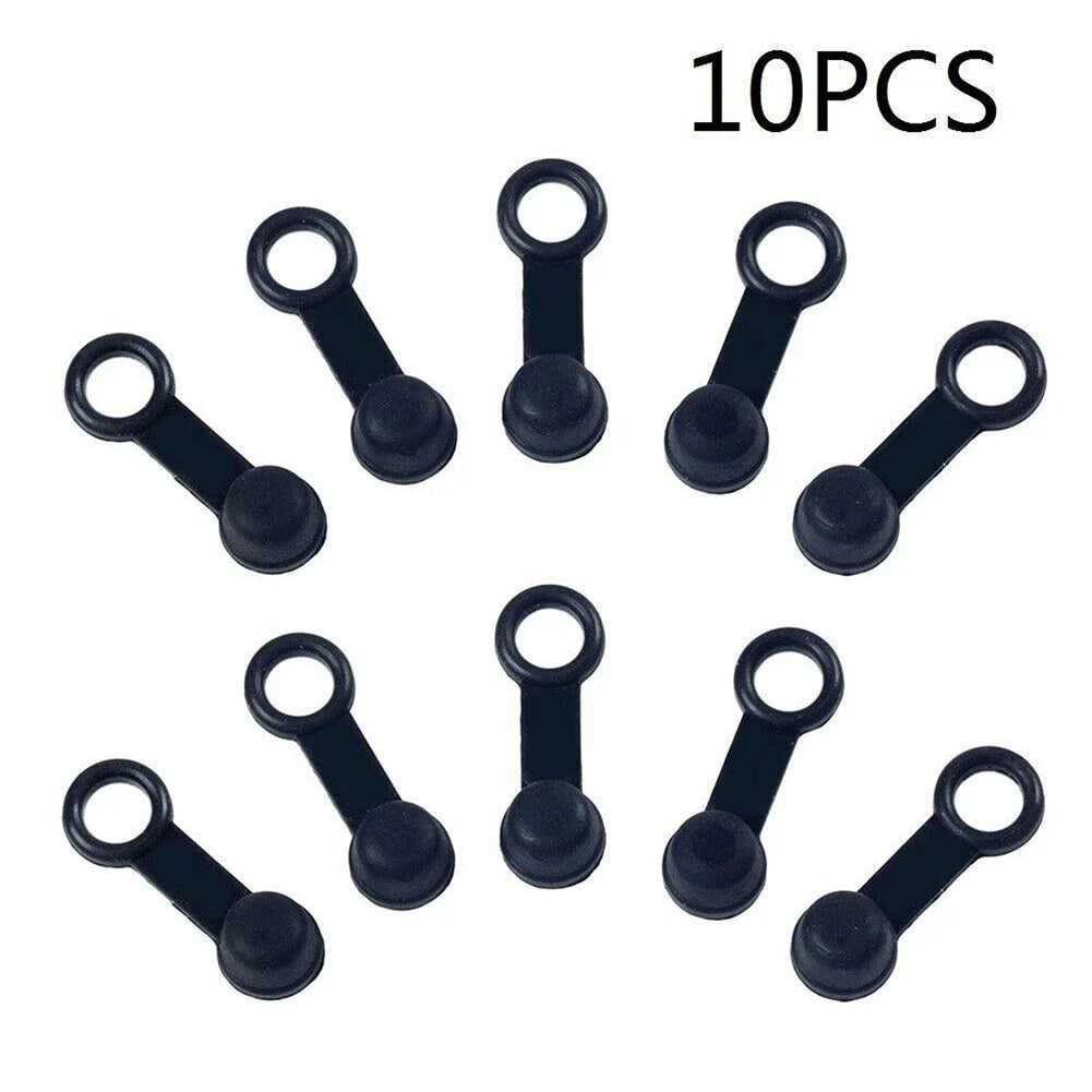 Brake Bleed Nipple Screw Dust Cap Cover Rubber 10pcs for Motorcycle Motorbike