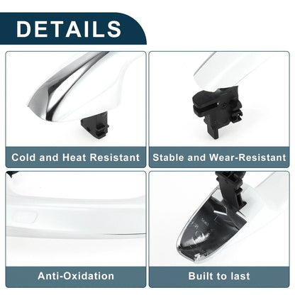 Exterior Door Handle for Mercedes-Benz W205 (2015-2023) Black White