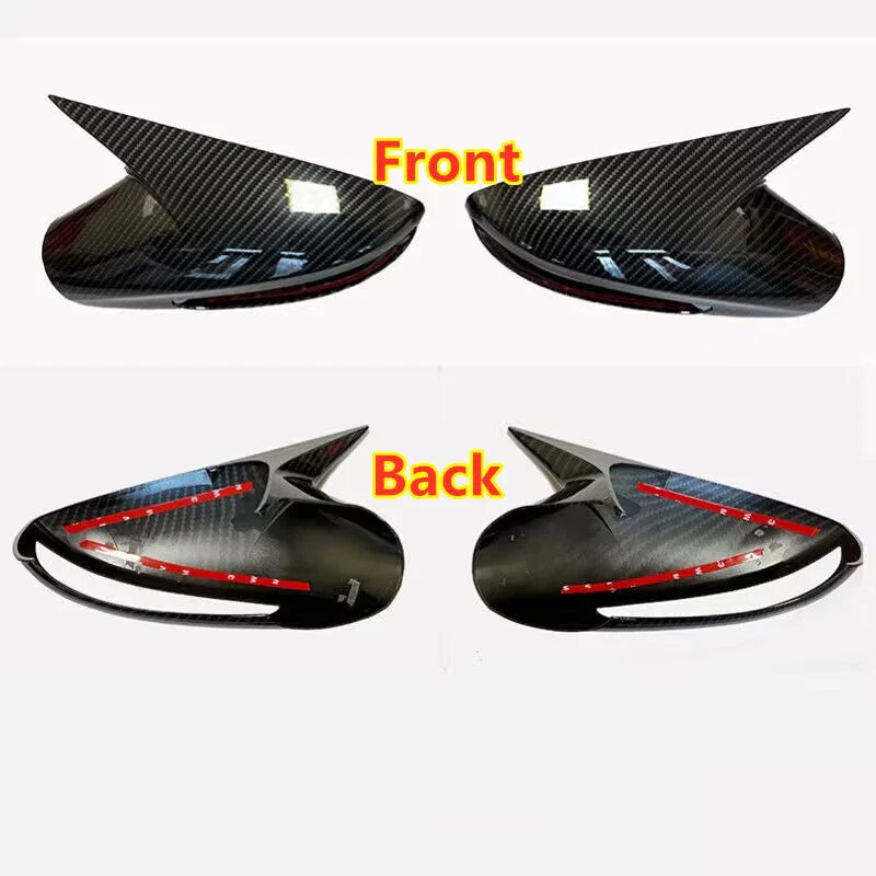 2 x Carbon Fiber OX Horn View Mirror Trim for Hyundai Sonata (2011–2014)