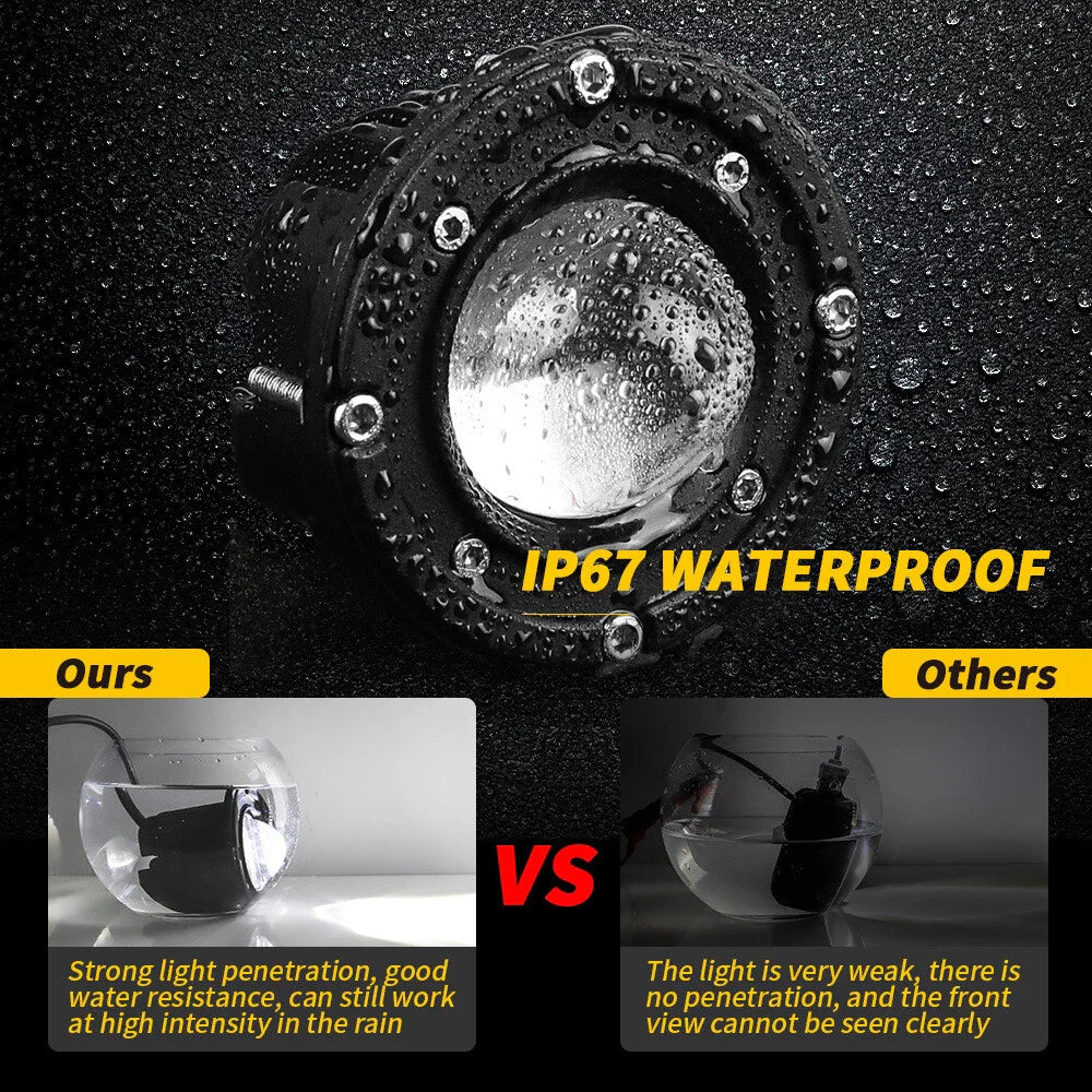 3" 8D Lens LED Work Lights for Car SUV Off Road