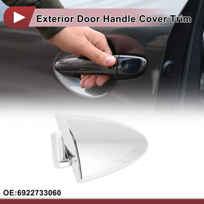 Exterior Door Handle Cover Trim No. 6922733060 for Lexus LS460 (2007–2017) Silver Tone