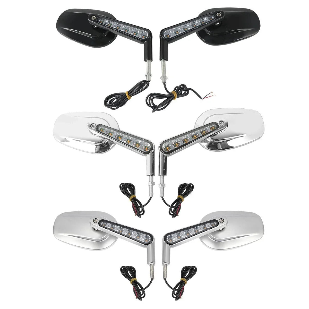 Rearview Mirrors LED Turn Signals for Harley VRSCF VRod (2009 - 2017)