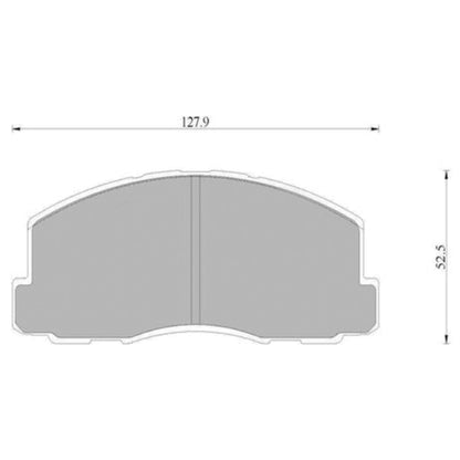 Set of 4 Front Disc Brake Pads for Mitsubishi Magna TM TN TP (1985–1991)