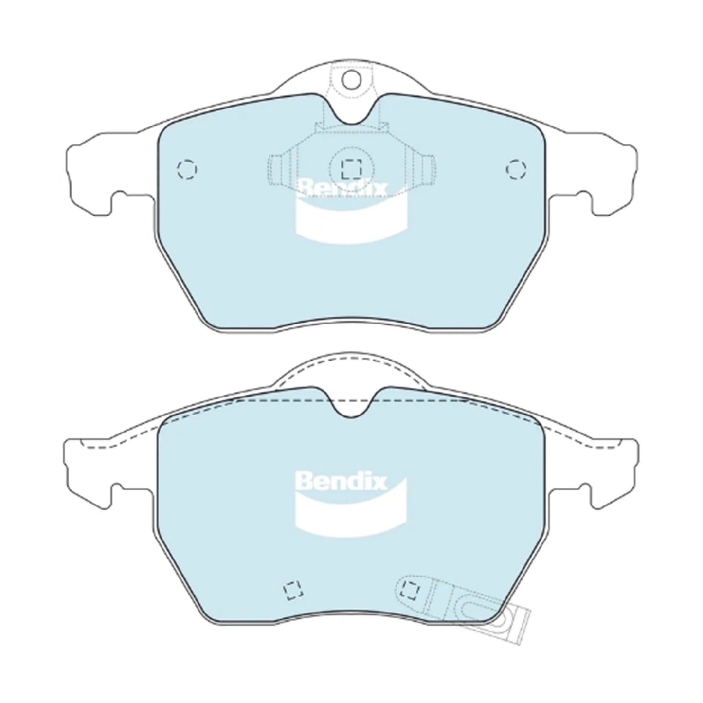 Set of 4 Bendix Front Disc Brake Pads for Holden Astra TS (1998–2004)