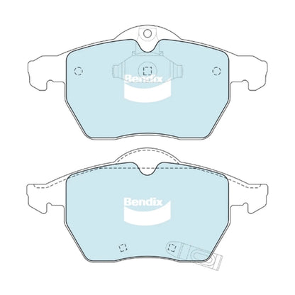 Set of 4 Bendix Front Disc Brake Pads for Holden Astra TS (1998–2004)