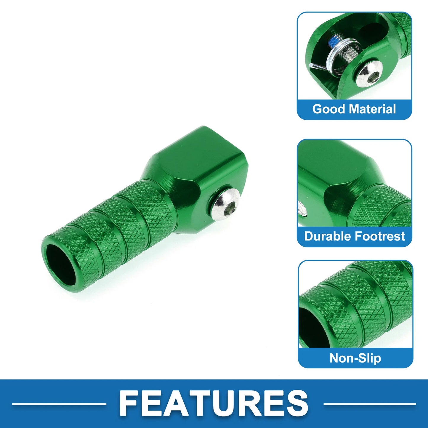 Cylinder Square Shifter Footrests Pegs for Suzuki RMZ (1 Pc)