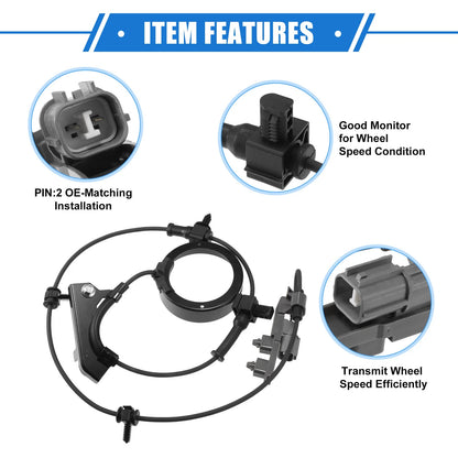 ABS Wheel Speed Sensor for Chevrolet Colorado (2015–2022) No. 15176997