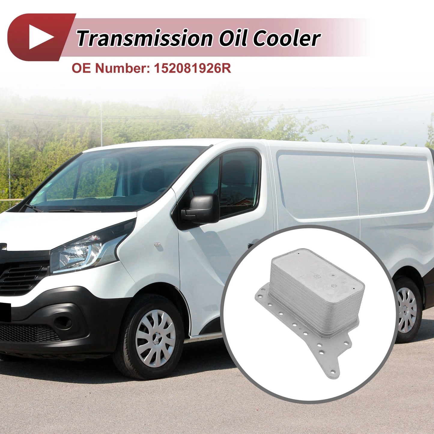 Engine Oil Cooler for Renault Trafic 1.6DCi (2014) No. 152081926R, O-ring Seals