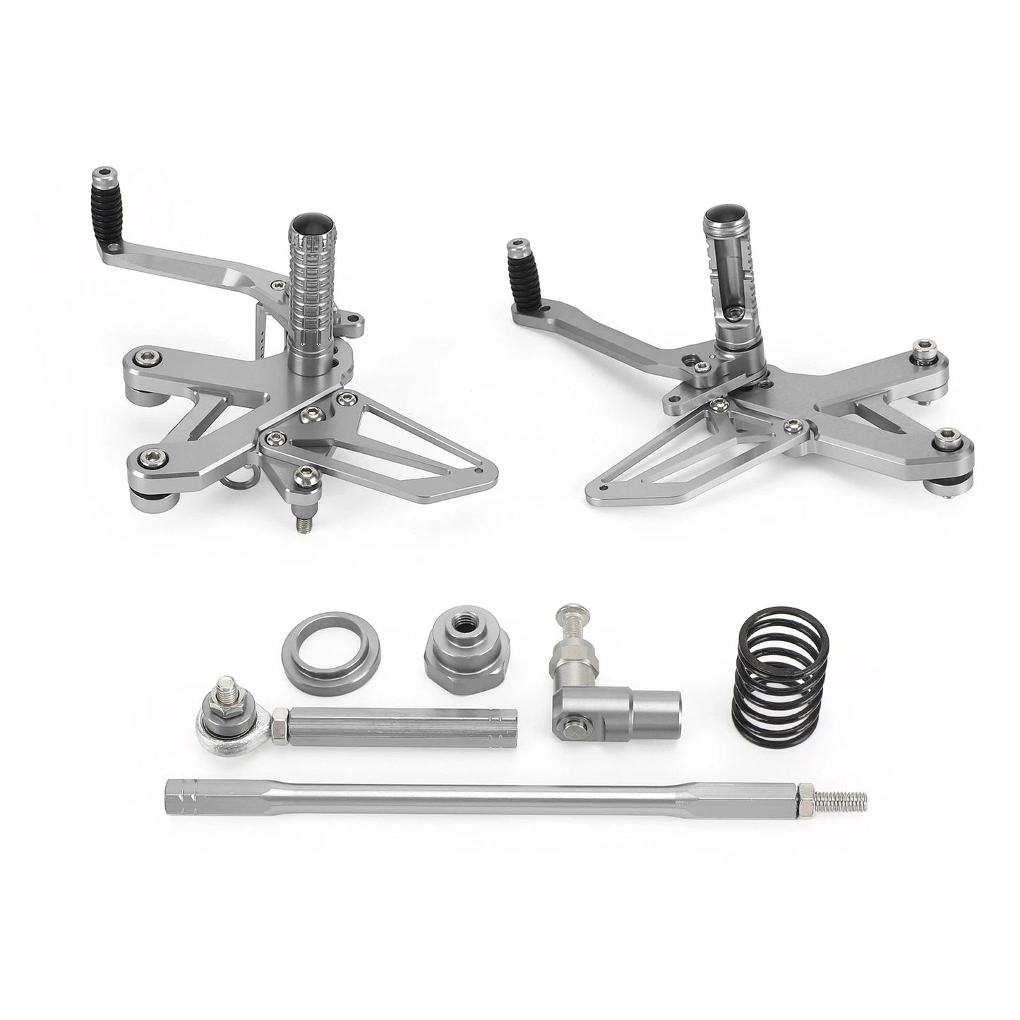 Silver Reverse Control Footrest for Kawasaki Ninja ZX-25R (2020–2021)
