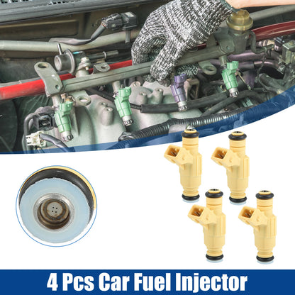 Set of 4 Fuel Injector Nozzles for Ford Escort, Mercury Tracer (1998)