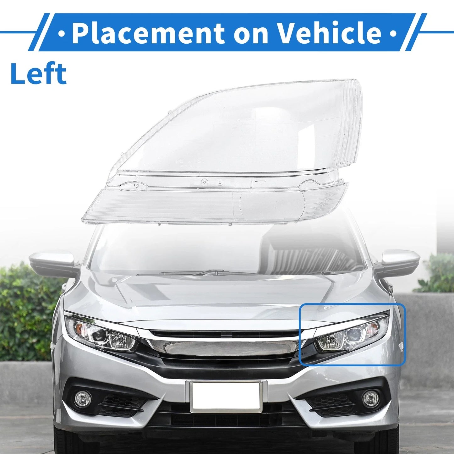Car Front Left Headlight Lens Cover for Lexus RX300 (1999-2003)