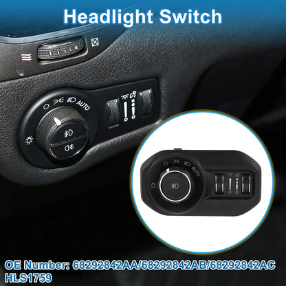 Headlight Switch for Jeep Wrangler (2018) No. 68292842AA/68292842AB/68292842AC
