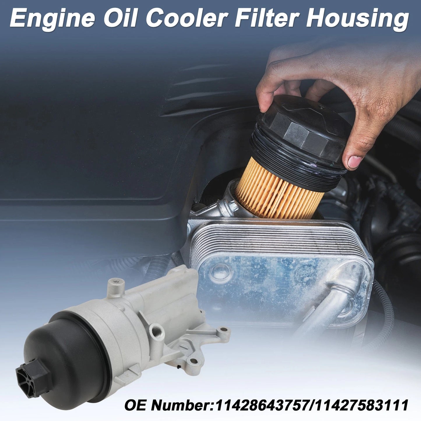 Engine Oil Filter Housing for Mini Cooper 1.6L L4 (2010–2015) No. 11428643757