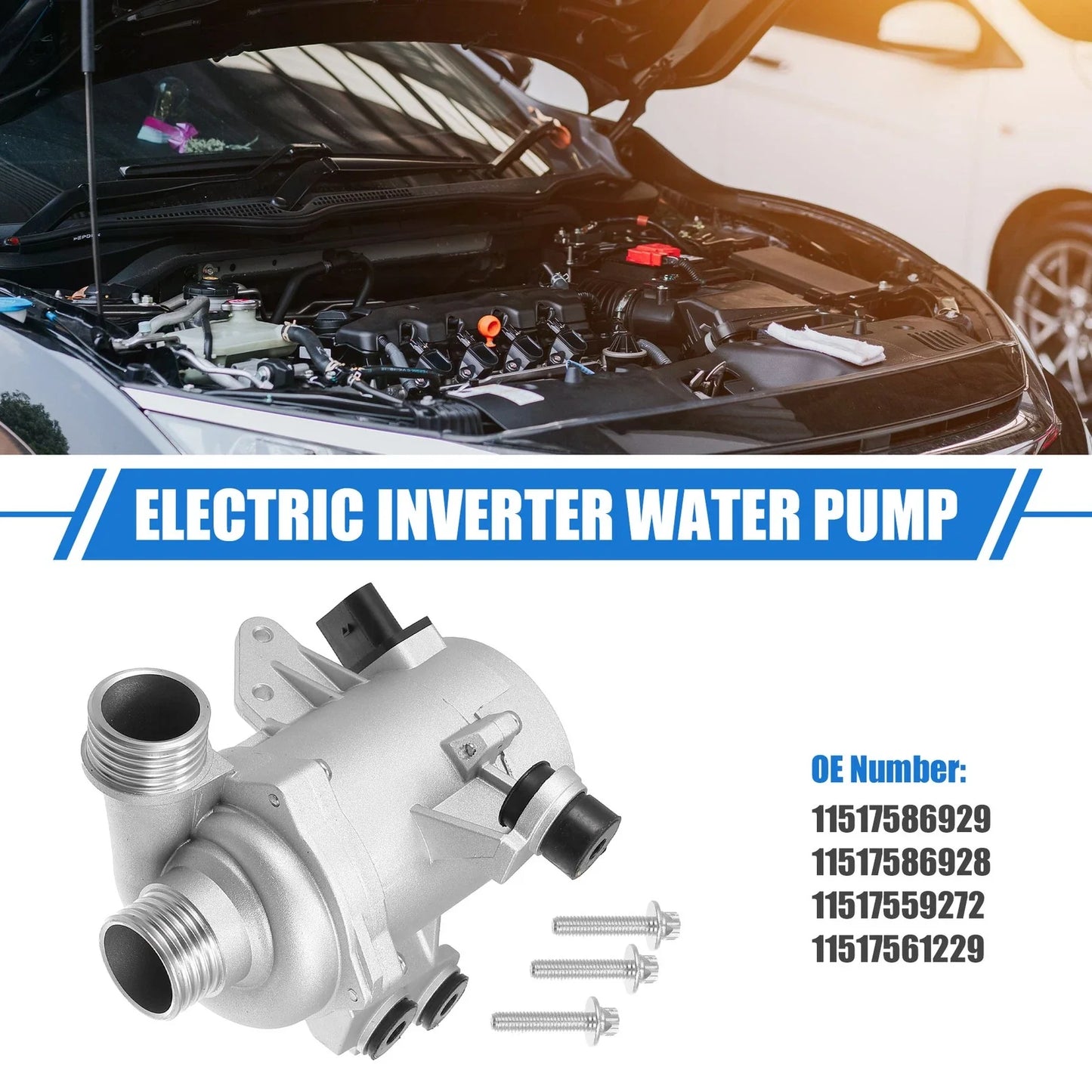 Metal Water Pump & Inverter for BMW X3 1 3 5 Series