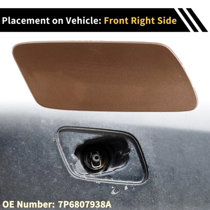Right Bumper Headlight Washer Nozzle Cover Cap for VW Touareg 7P MK2 (2015–2017)