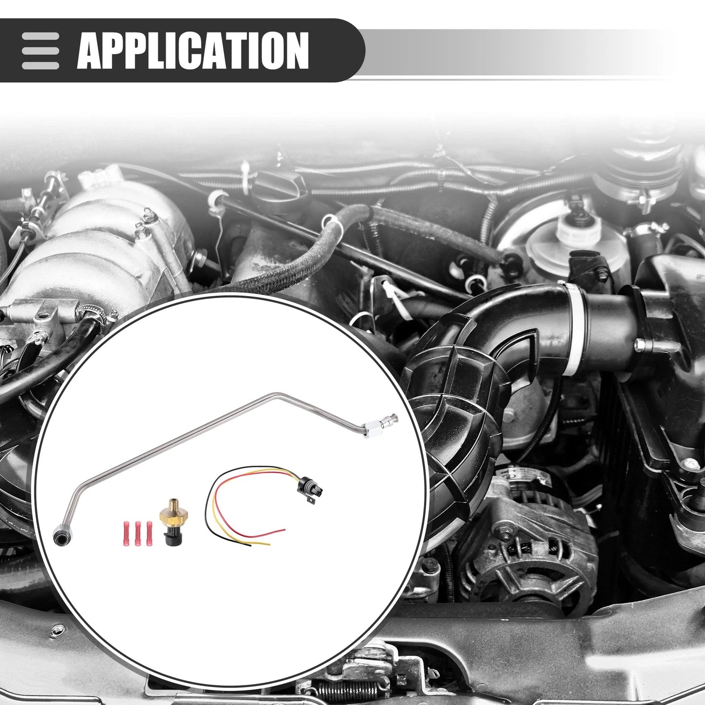 Exhaust Back Pressure EBP Tube Sensor for Ford (F4TZ9D477A)