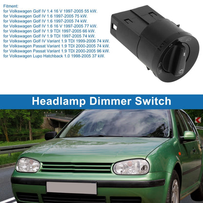 Headlight Switch for Volkswagen Golf, Passat (2000–2005) 1C0941531A20H/1C0941531A