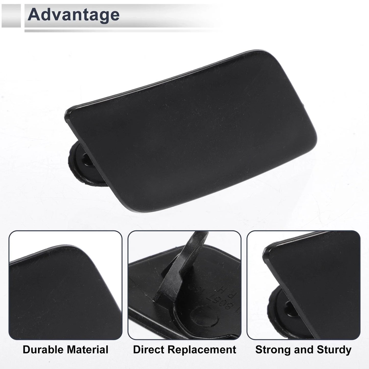 Front Right Side Bumper Headlight Washer Nozzle Cover for BMW 335i Unpainted