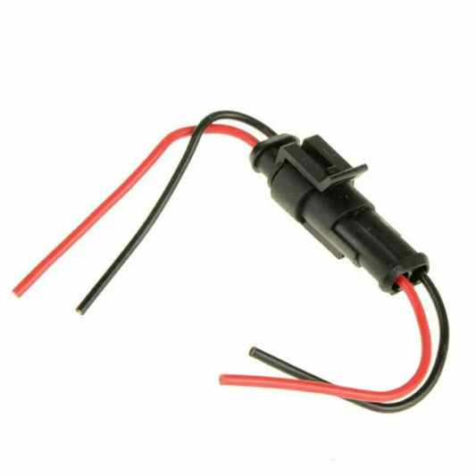 Waterproof 2 Pin Electrical Cable Wire Connector Plug for Car Truck Motorcycle