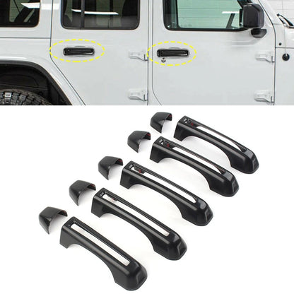 Chrome Exterior Door Handle Tailgate Cover Trim for Jeep Wrangler JK (2007–2017)