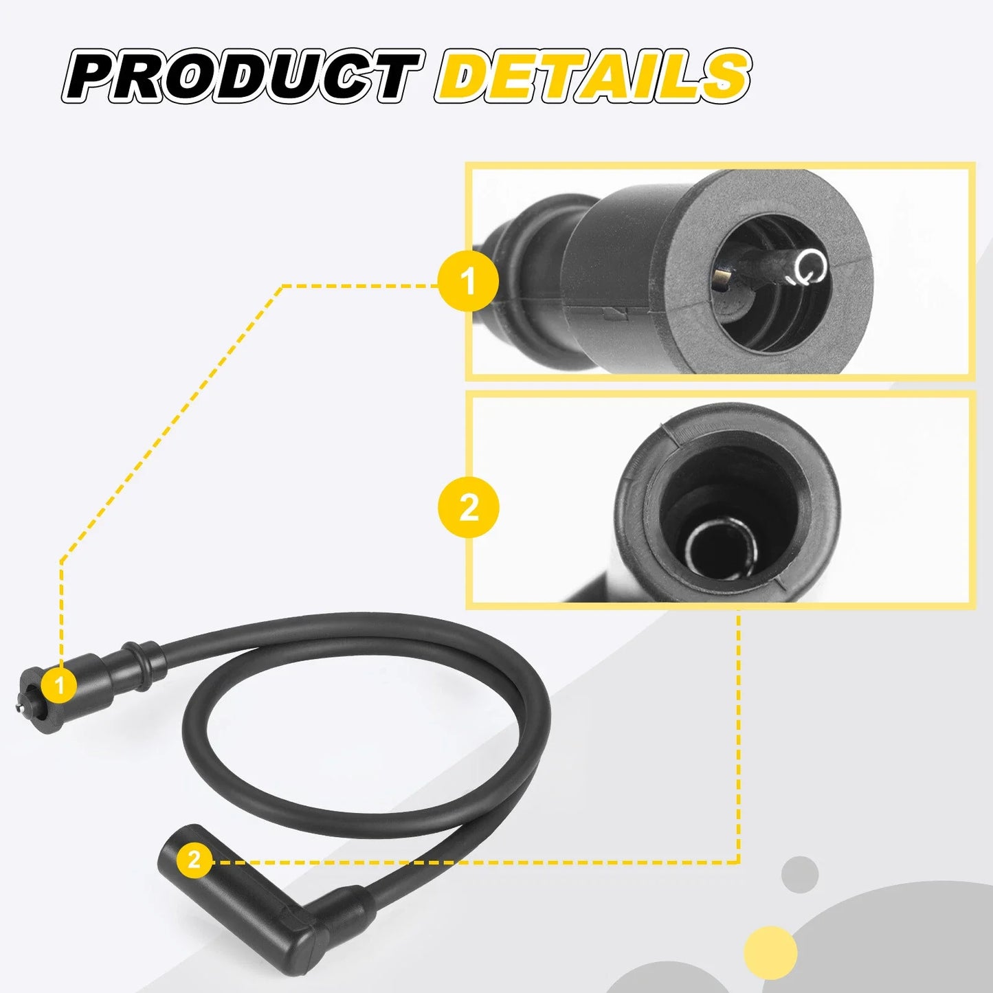Spark Plug & Wire Cap for Hisun Massimo Gunner UTV
