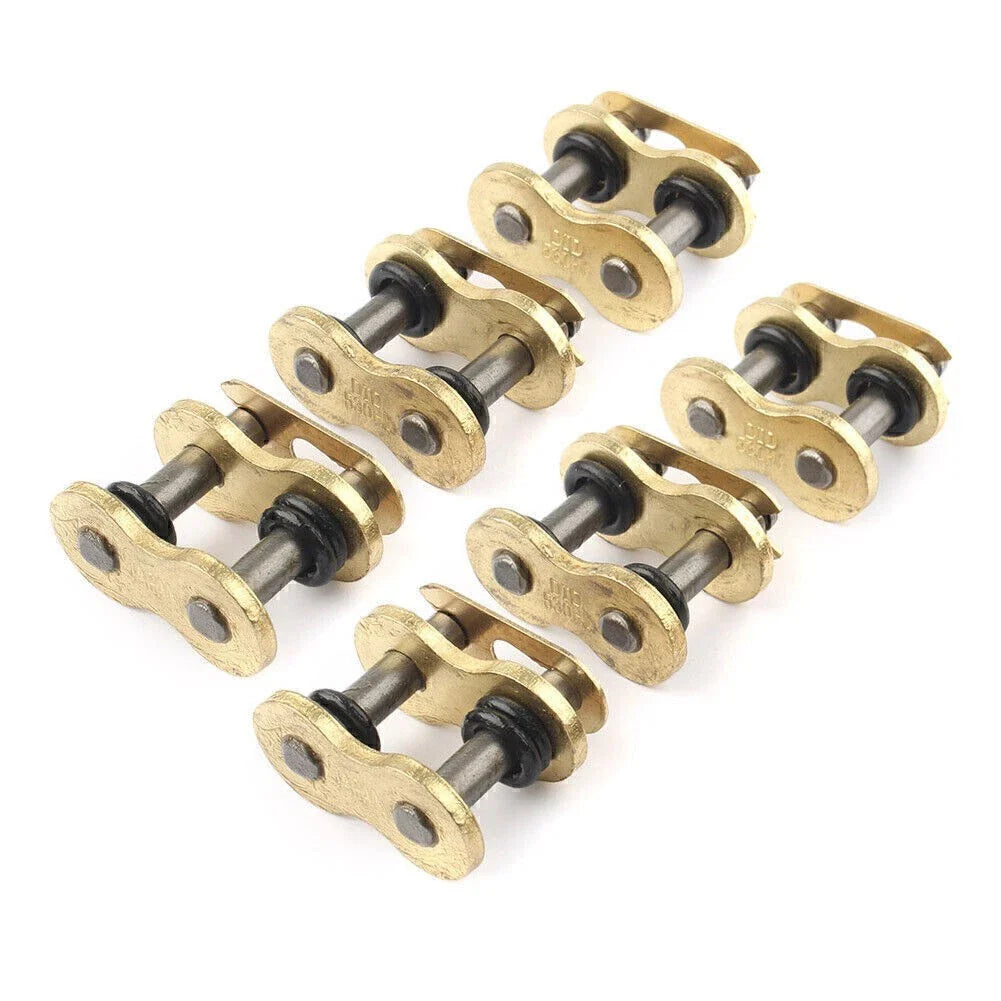 6PCS Master Chain Connector Link w/ O-rings for Motorcycle Dirt Pit Bike